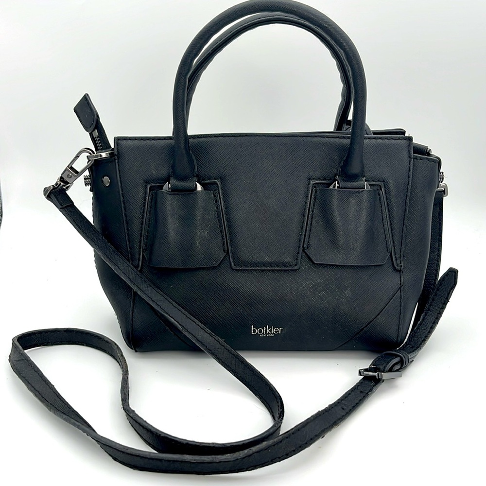 Botkier - women’s mini Cooper Satchel black Saffino leather Crossbody bag